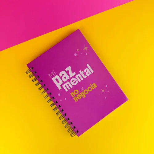 Libreta “Mi paz mental no se negocia”
