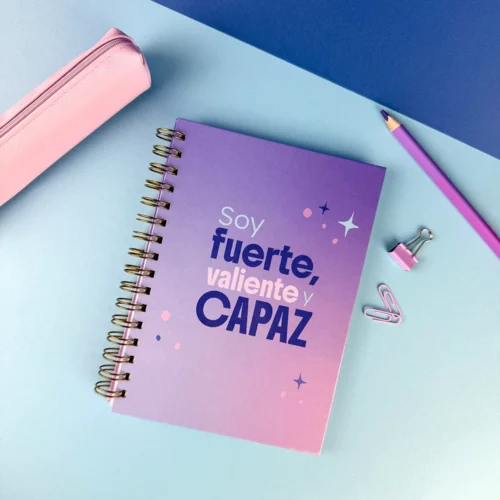 Libreta “Soy fuerte, valiente y capaz”