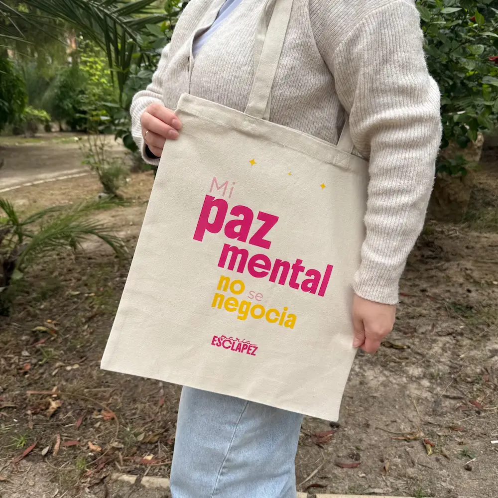 Totebag “Mi paz mental no se negocia” - Imagen 3